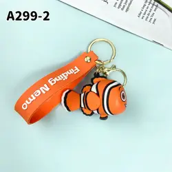 Nuova ricerca Nemo clown fish portachiavi cartoon drip rubber creative car key chain stall crane machine gift