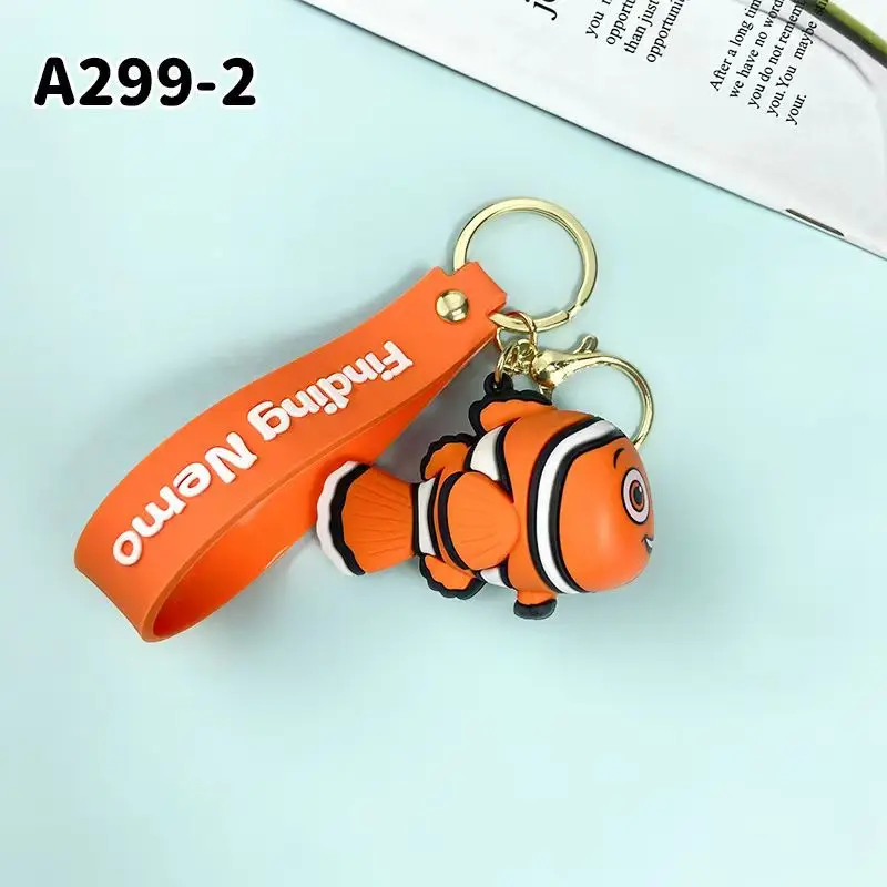 New Finding Nemo clown fish keychain cartoon drip rubber creative car key chain stall crane machine gift