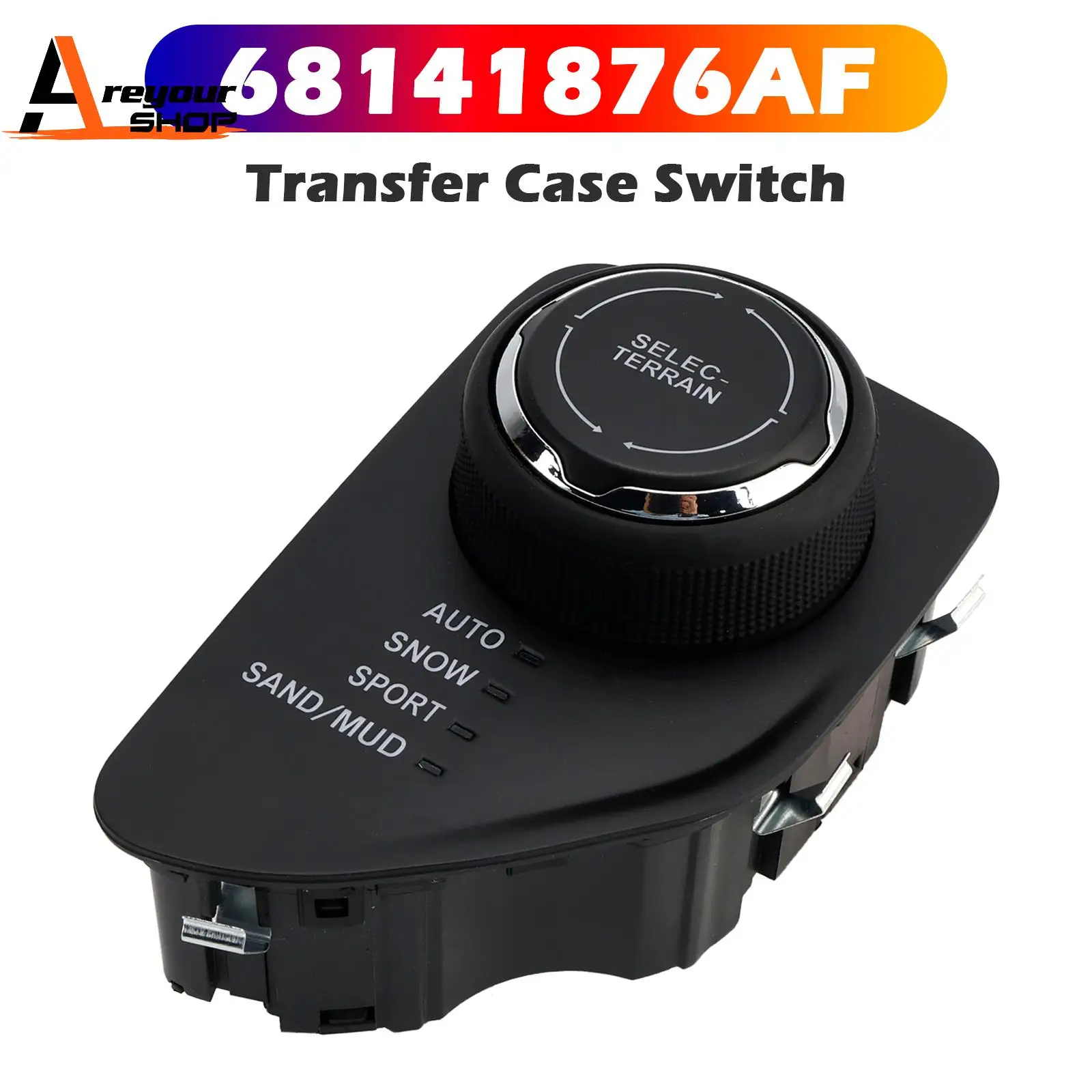 

Areyourshop Transfer Case Switch for Jeep Cherokee 2014 2015 2016 2017 2018 2019 68141876AF 68141876AE