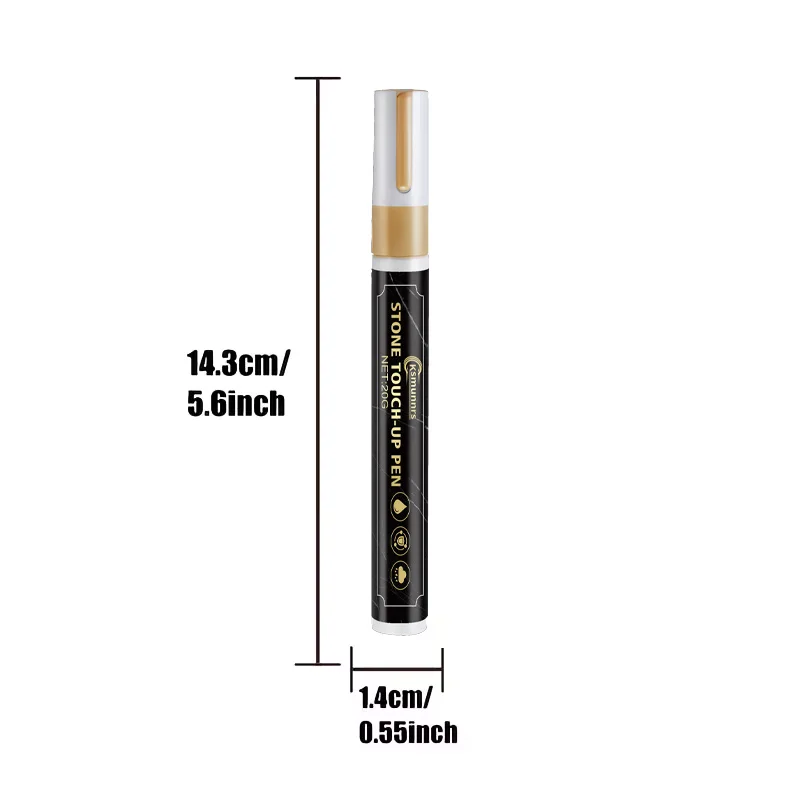 Golden Tombstone Marker – Restores faded inscriptions on tombstones and granite surfaces. Weatherproof, quick-drying oil-based - view 5