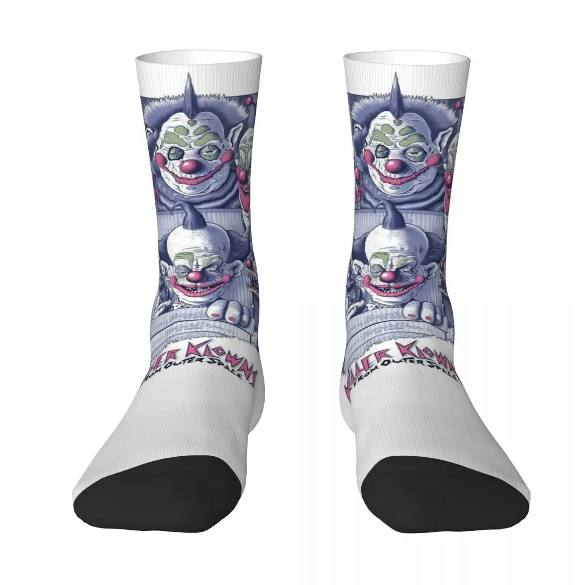 Killer Klowns From Outer Space Horror Film Men Women Happy Socks Outdoor Novelty Spring Summer Autumn Winter Stockings Gift