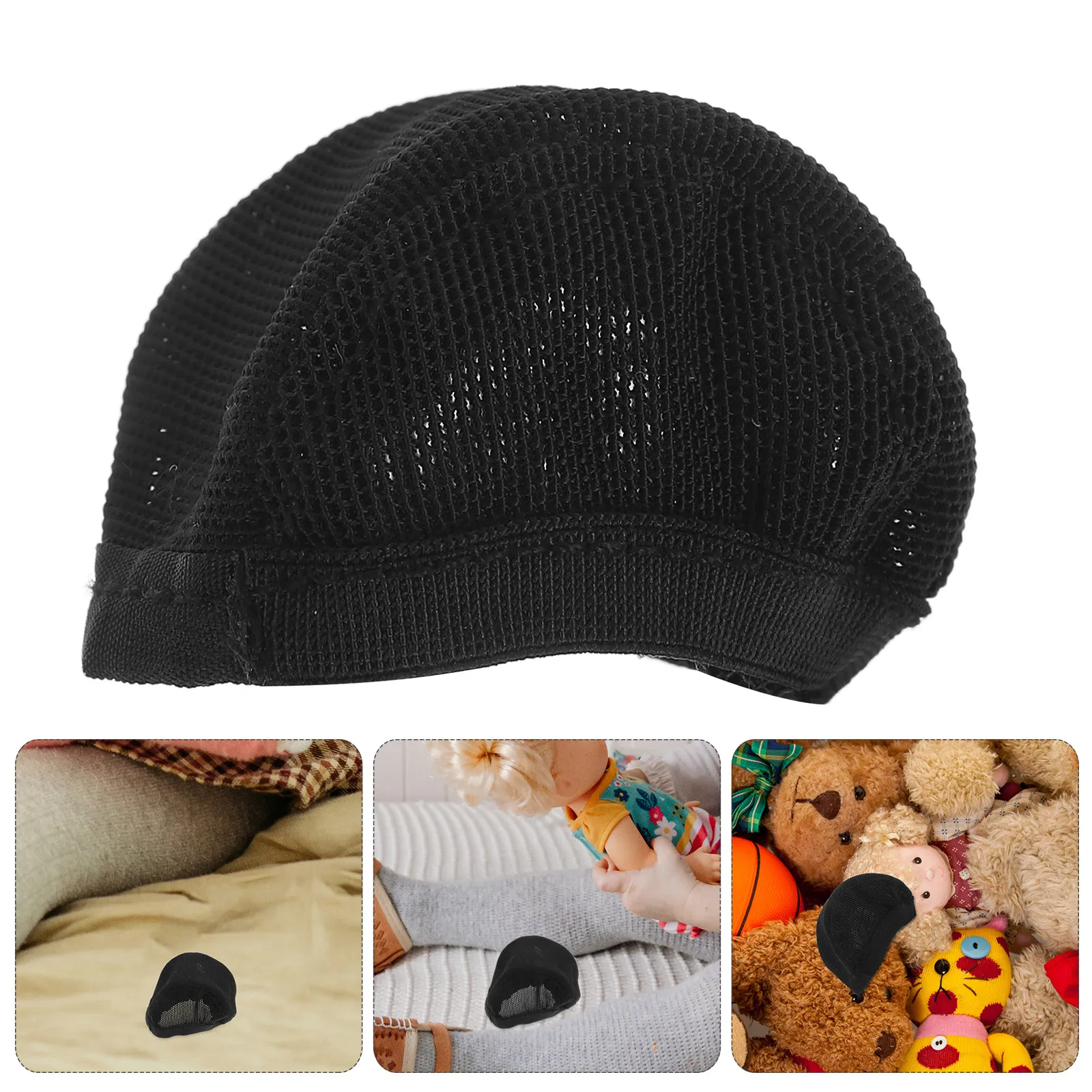 

Шапочка-сетка ручной работы для самостоятельного изготовления, маленькая сетчатая шапочка для парикмахерских работ, дышащая, регулируемая, для создания аксессуаров для волос