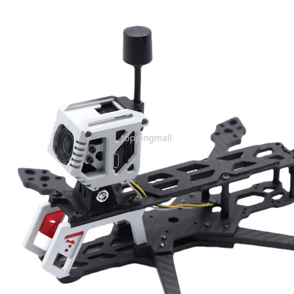 Integrated Aluminum Alloy CNC Holder for O3 Air Unit Modification Camera Fixed Bracket Seat TPU Mount RC FPV Racing Drone