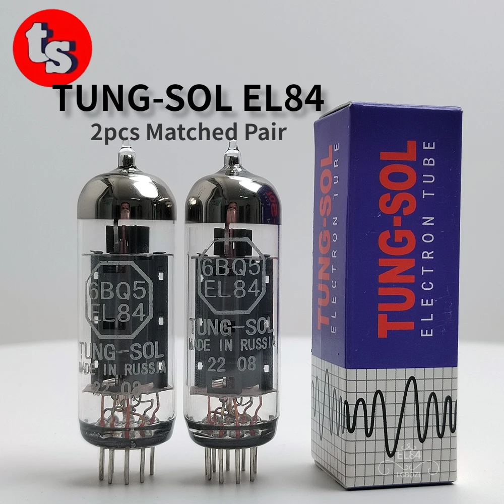 TUNG-SOL EL84 6BQ5 Vacuum Tube Upgrade 6P14 N709 6N14N 6BQ5 HIFI Audio Valve Electronic Tube Amplifier Kit DIY Matched Quad