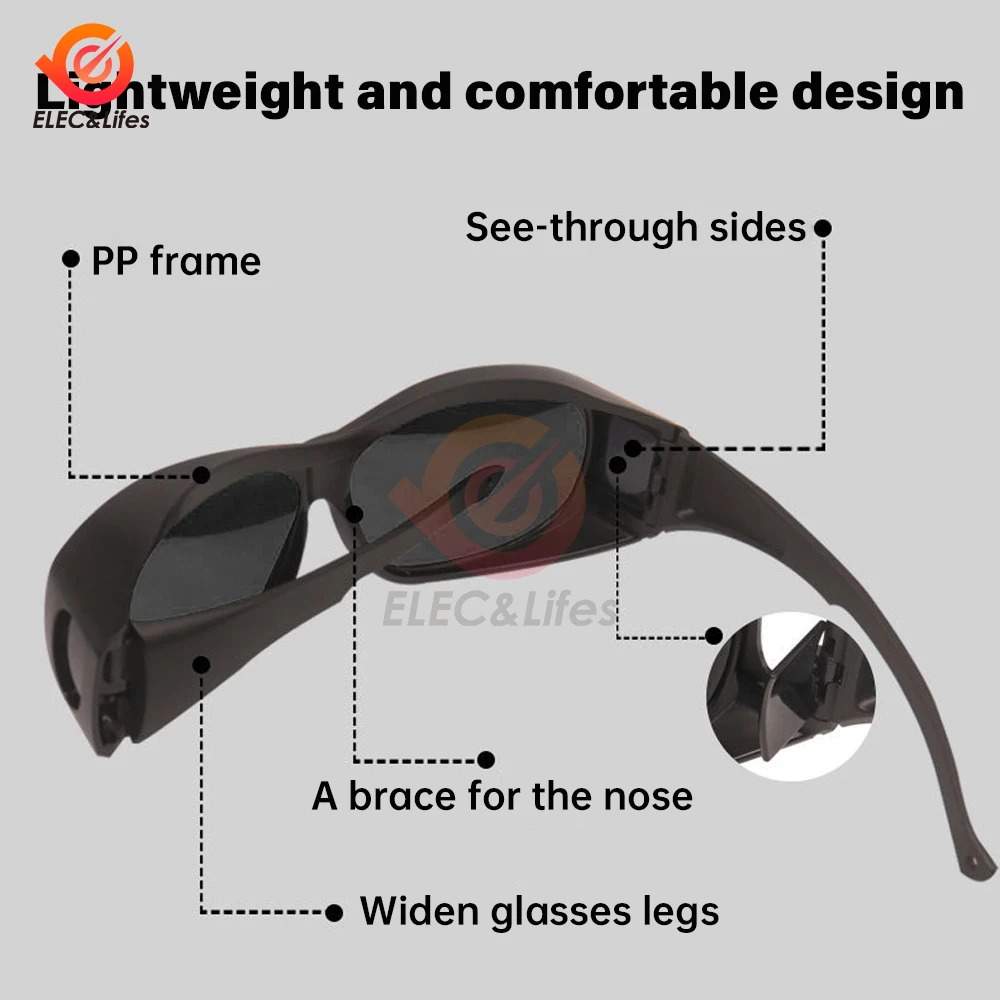 1Pcs Automatic Darkening Dimming Welding Glasses Anti-glare Argon Arc Welding Glasses Welder Eye Protection Goggles Tools