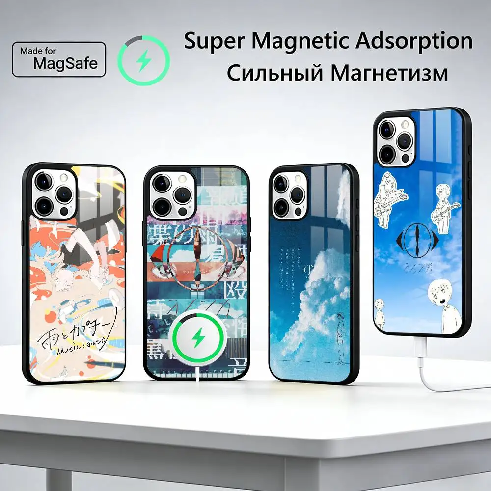 

M-MUSIC YorushikaS ART Phone Case For iPhone17,16,15,14,13,12,11 Plus,Pro Max, New Magnetic Wireless Charging