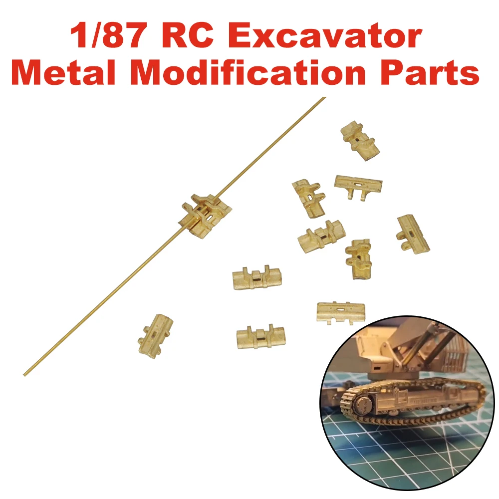 1/87 Excavator Metal Track Drive Wheel Idler Wheel for RC Static 954/974 Excavator Desktop Model Conversion Electric Parts