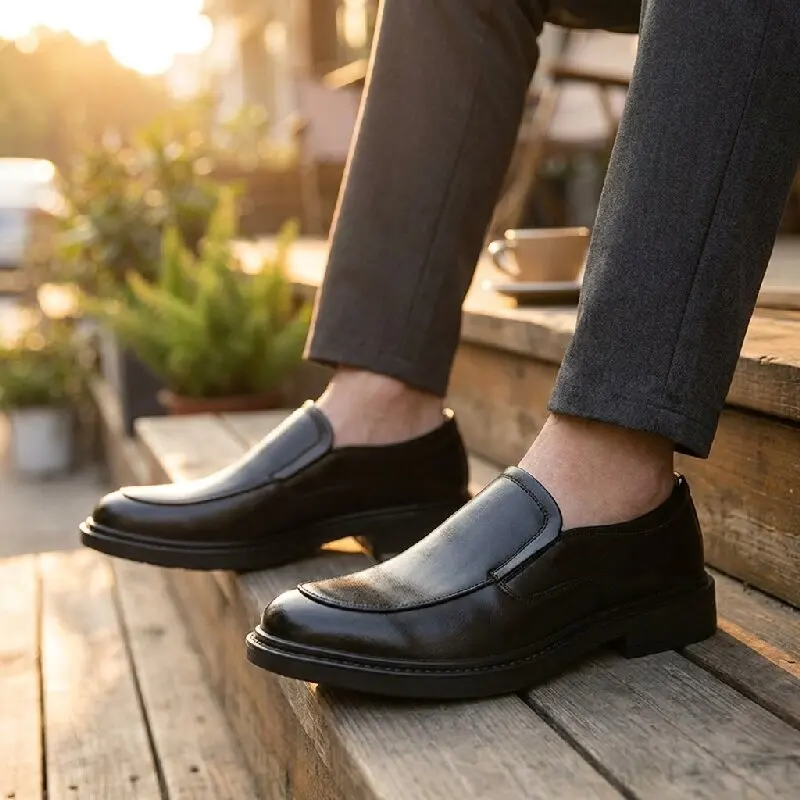

Retro Men Loafers Black-brown Color British Casual Comfortable Business Formal Shoes American Style Sizes 38 - 46 Men Shoes