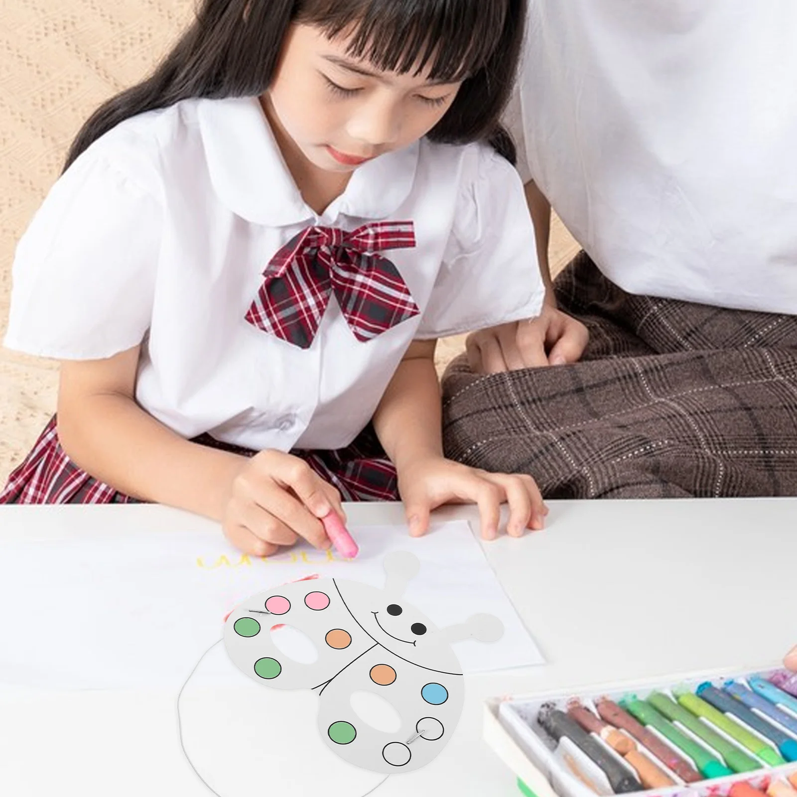 

1 set DIY Mask Set Animal Masks for Kids Craft Blank to Decorate Watercolor Pens Stage Performance Cosplay Coloring