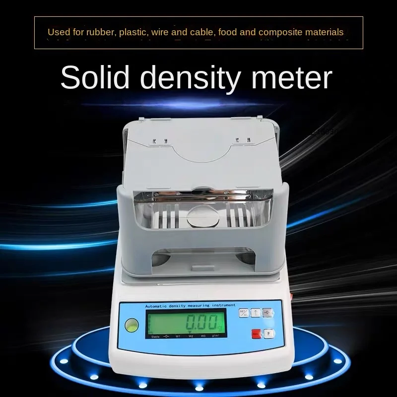 Solid Density Meter 300G 0.01G Precious Metal Gold Rubber Plastic Small Particle Density Purity Tester Density Meter Automatic