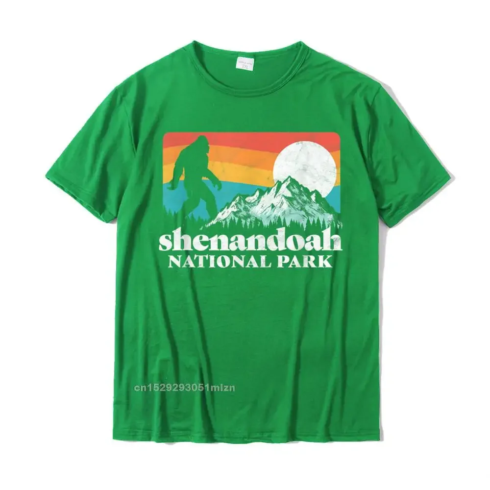 Shenandoah National Park Virginia  Mountains Graphic T-Shirt Hip Hop Tops Shirts For Men Cotton Tshirts Custom Oversized