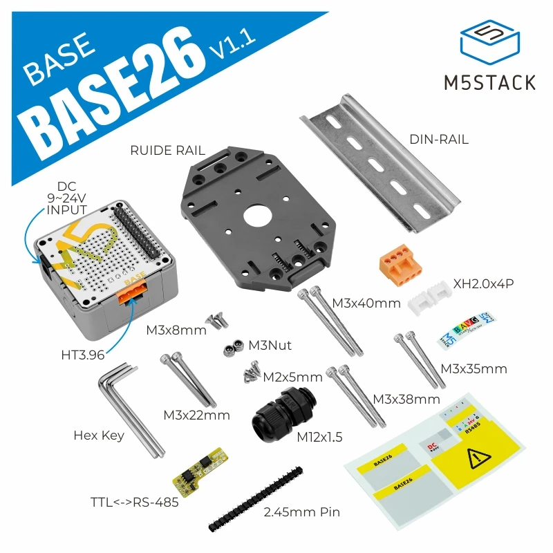 Módulo de placa industrial oficial M5Stack Base26 Proto v1.1