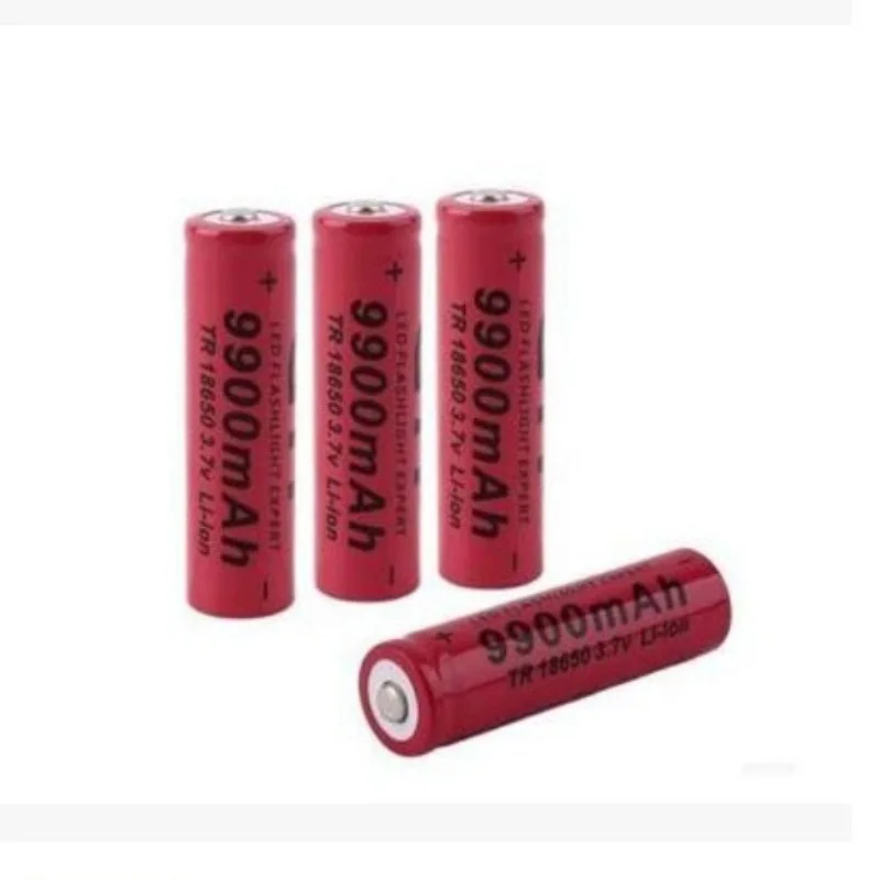 For Flashlight 18650 Lithium Battery 9900mAh Lithium-ion Rechargeable Battery