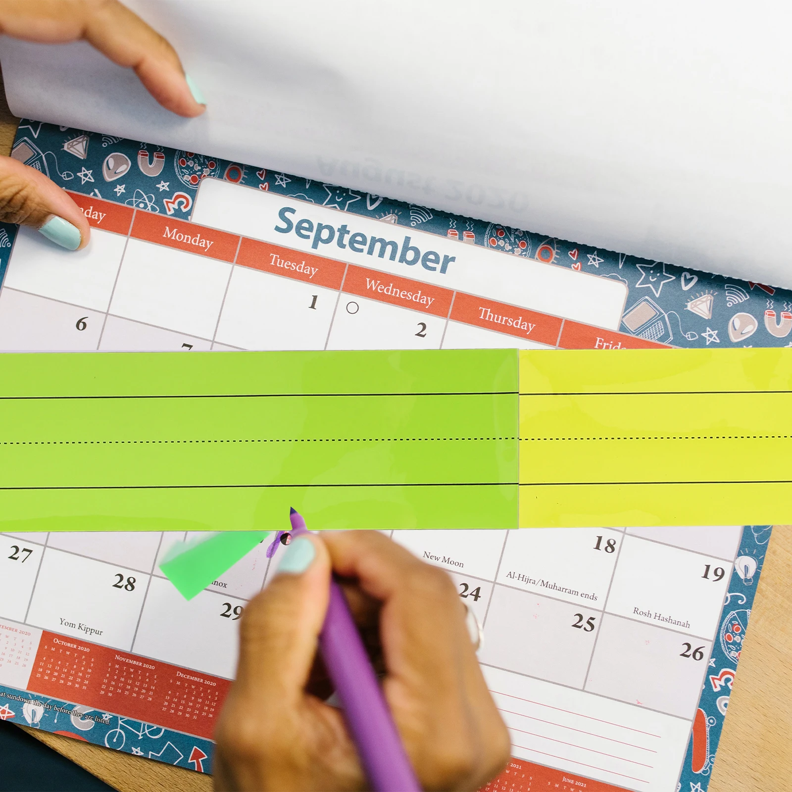 

5Pcs Reusable Dry Erase Magnetic Sentence Strips Wear-Resistant Writing Practice for Classroom Home Office Teaching Supplies