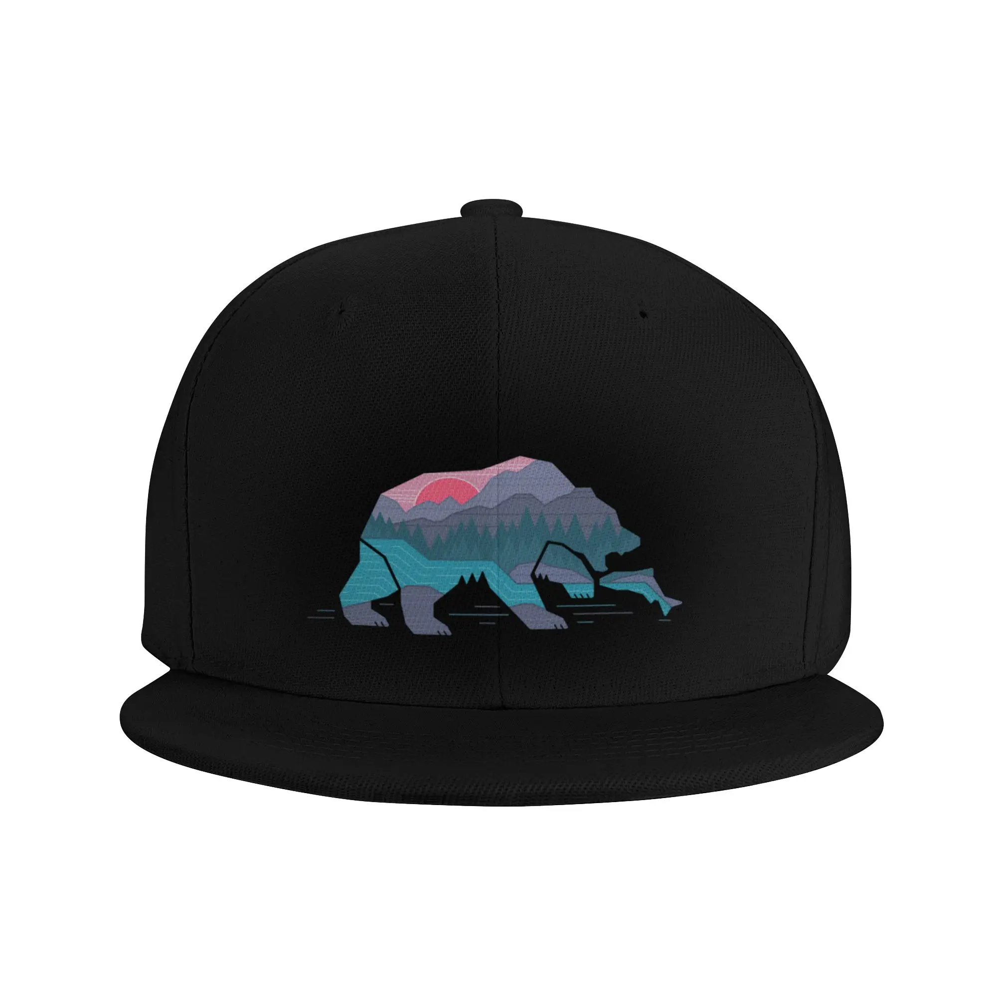 Fashion Bear Country Flat Brim Sun Hat  Shopping And Dating Cap