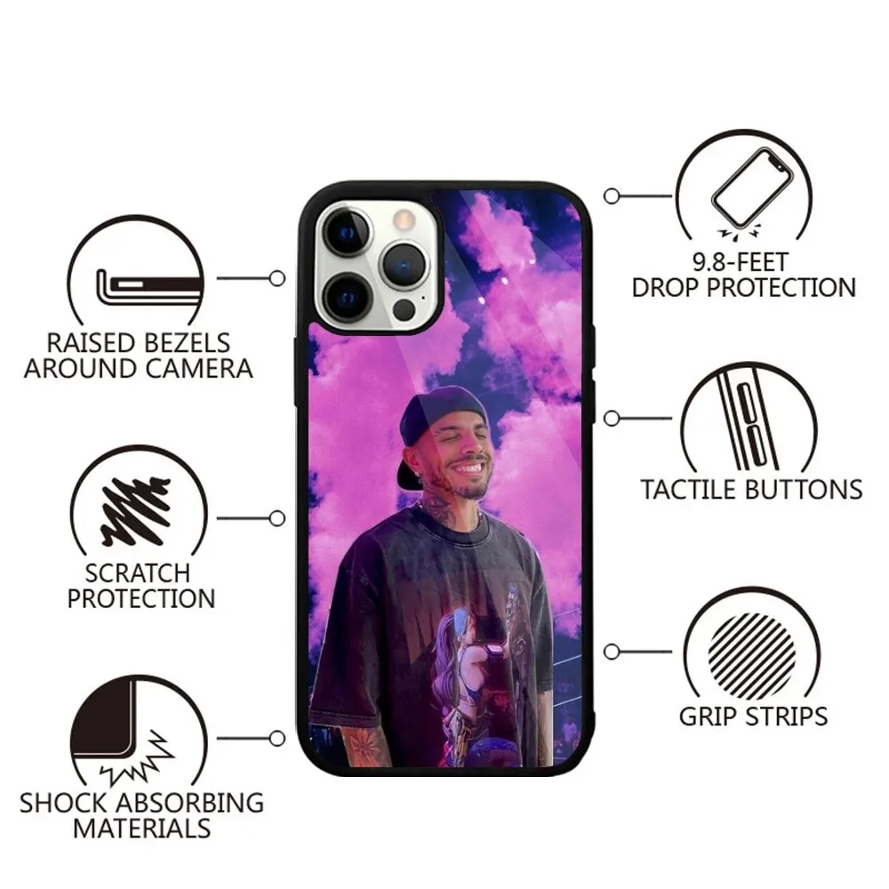 R-Rauw Alejandro Rapper Phone Case For iPhone 15,14,13,12,11,Plus,Pro,Max Mini Magsafe Magnetic Wireless Charging