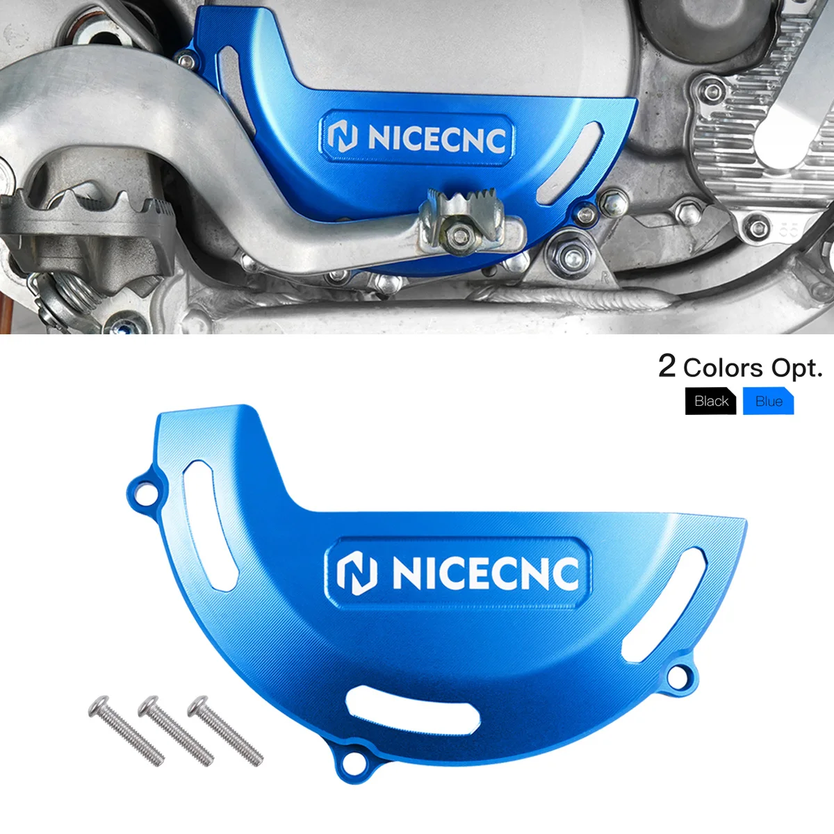 

NiceCNC Motoryclce Clutch Side Cover Guard For YAMAHA YZ 250 250X YZ250 2008-2023 YZ250X 2016-2023 2022 Engine Ignition Protecto