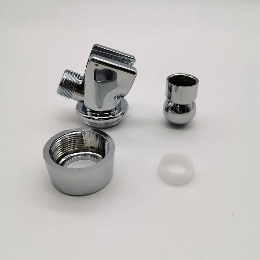 Quick Install Shower Head Holder Adjustable Swivel Ball Joint Brass Inlet ABS Construction Shower Arm Mount Diverter Adapter