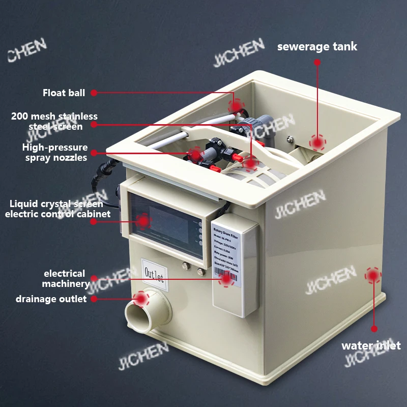 

Household 1320 Gal/h fish tank Snare drum filter 5m ³/h Garden fish pond filter Mini aquarium Koi pond