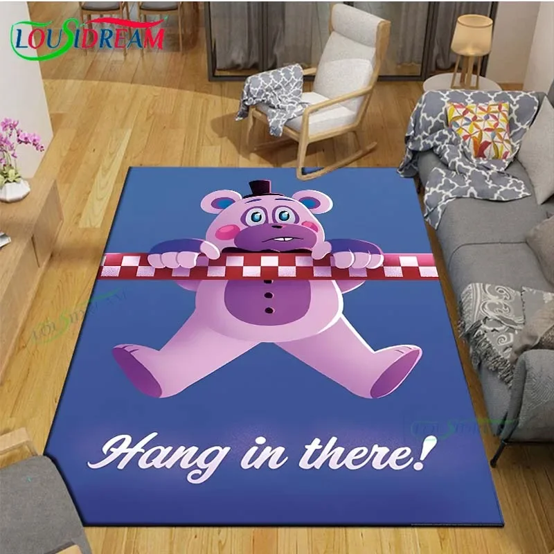 

Horror Games Five Nights Bear Printed Carpets Children's Room Living Room Decoration Carpets for Bed Room Rug Anime Rug