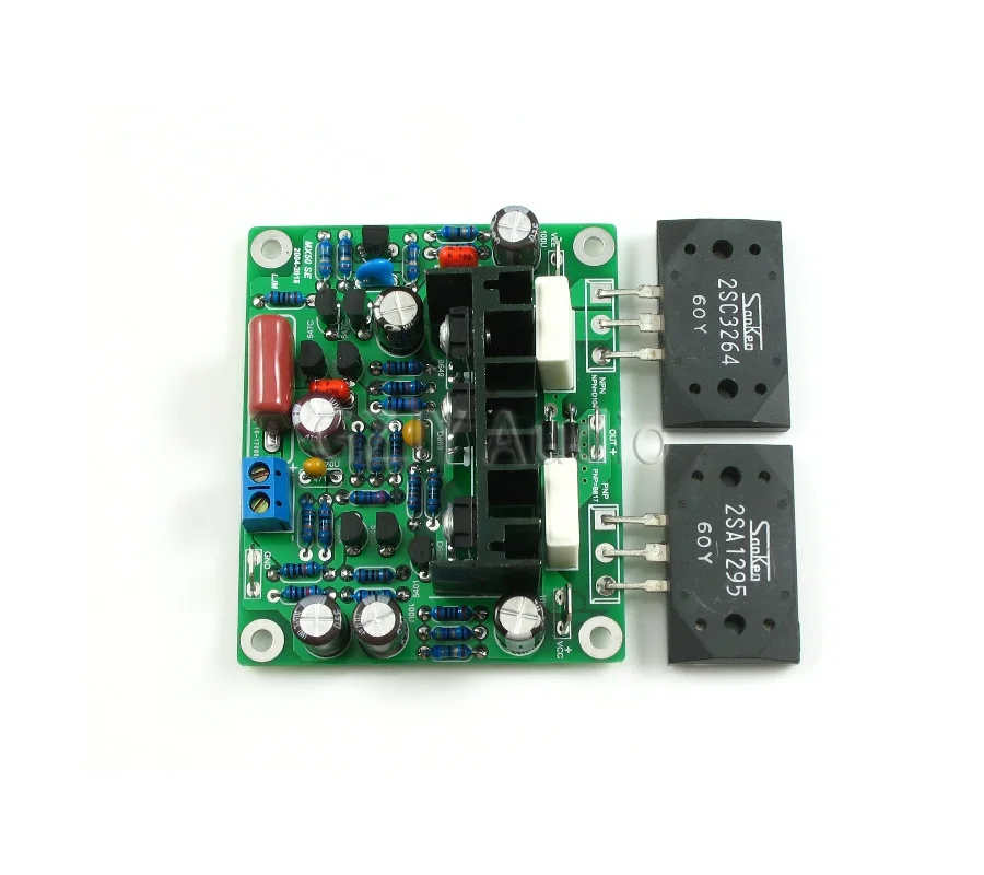 MX50 SE Amplifier Board, Dual Channe /Sanken 2SA1295,2SC3264/ONSEMI 0302/0281/Frequency Response=20HZ-25K HZ-0.2DB,100W*2