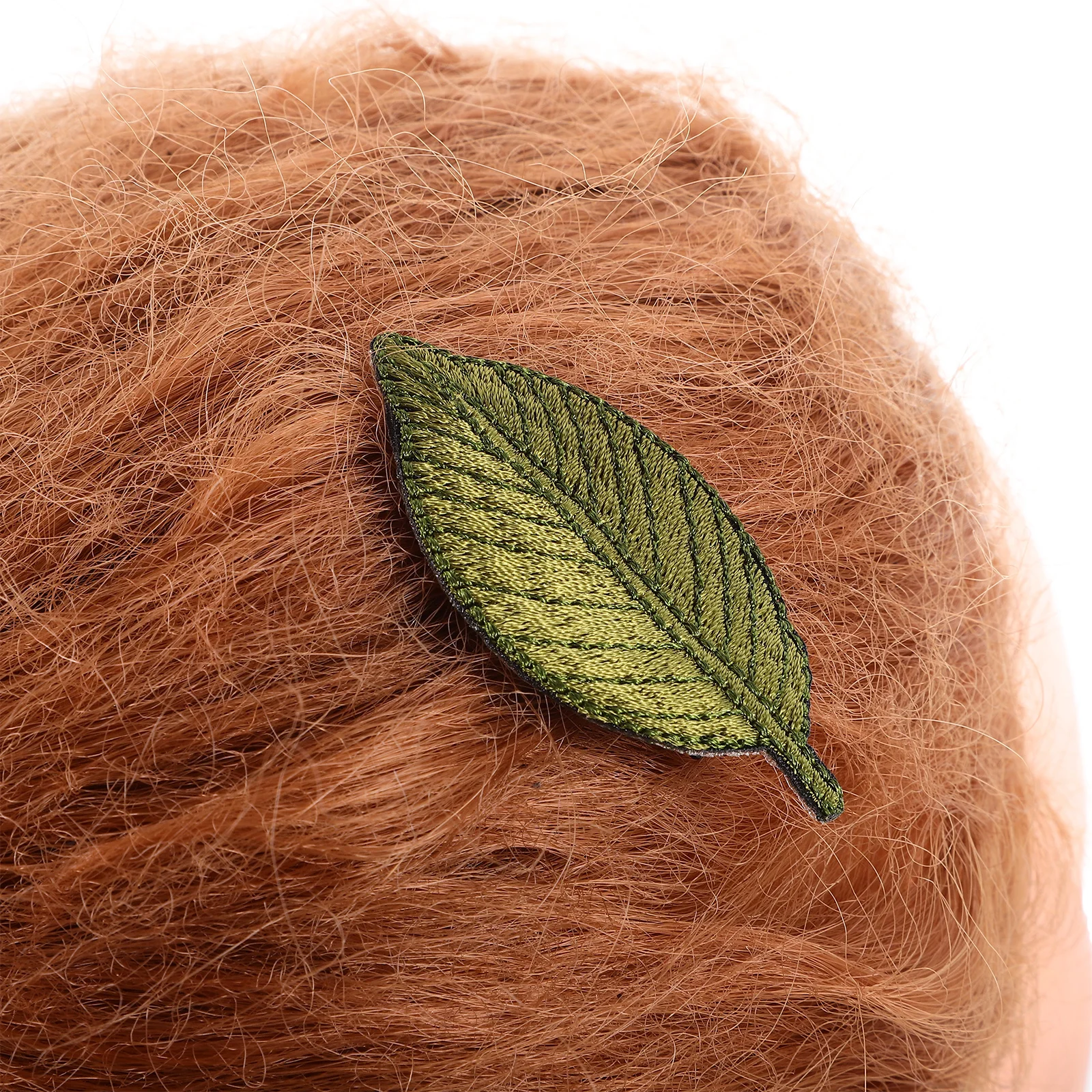 

3Pcs Leaf Shaped Hair Clips Adorable Embroidered Accessories for Women Hair Clips Decor Barrette