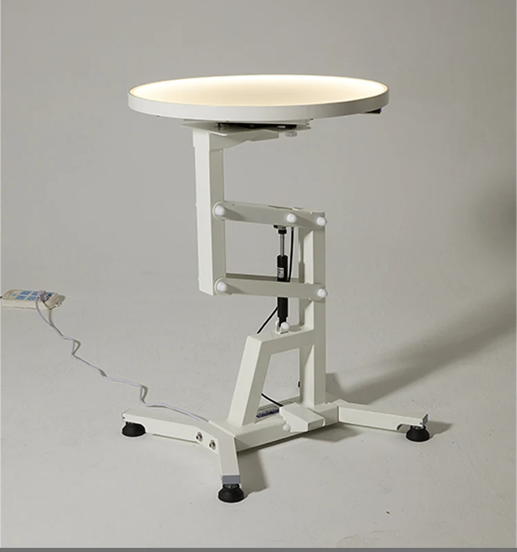 Pneumatic Lifting LED Light Pet Grooming Table | 360 Rotatable Acrylic Silicone Tabletop | Remote Control Light |
