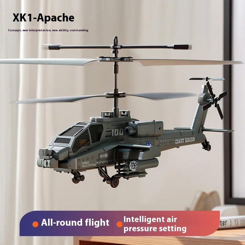 

Remote Controlled Airplane Apache Helicopter Model Toy Children'S Simulation Combat Aircraft Model Intelligent Height Determinat