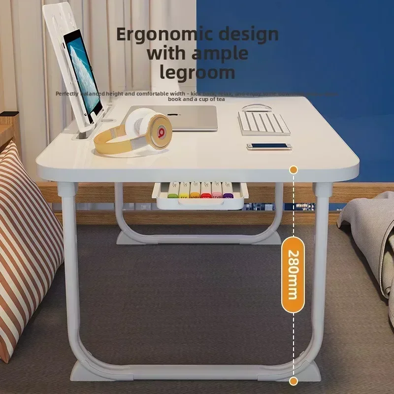 Household GoodsBed Small Table Liftable Household Bedroom Bay Window Table Board Student Computer Table Foldable Desk