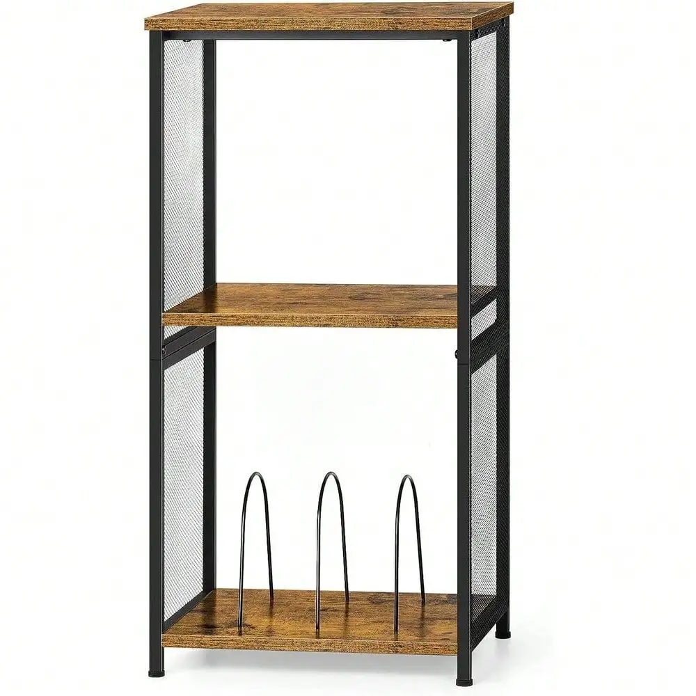 3 Tier Side Table Record Player Stand Table With Vinyl Storage Hold 170 Albums
