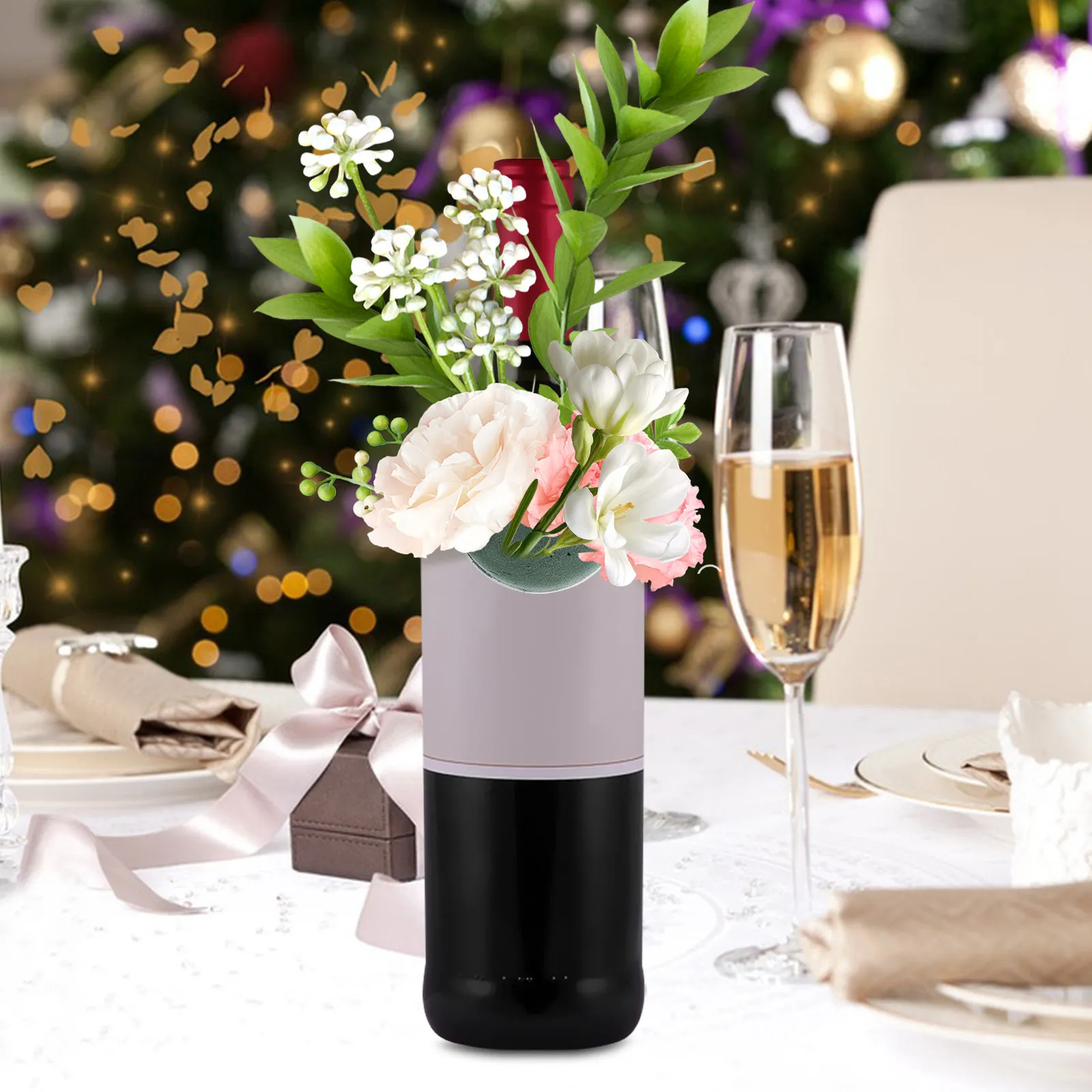 

12Pcs Round Floral Foam Holders Mini Flower Mud for Arranging Bases DIY Wedding Centerpieces Wine Bottle Decoration Floral Craft