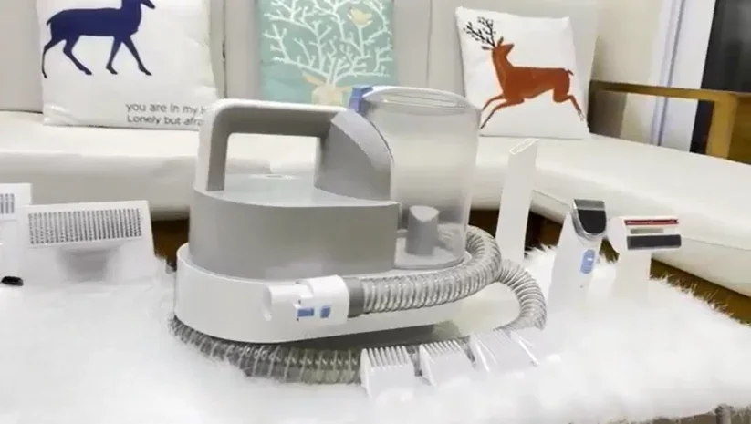 

z Pet Shaver with vacuum Low Noise Quiet vacuum grooming brush Set for Dogs Cats Pets