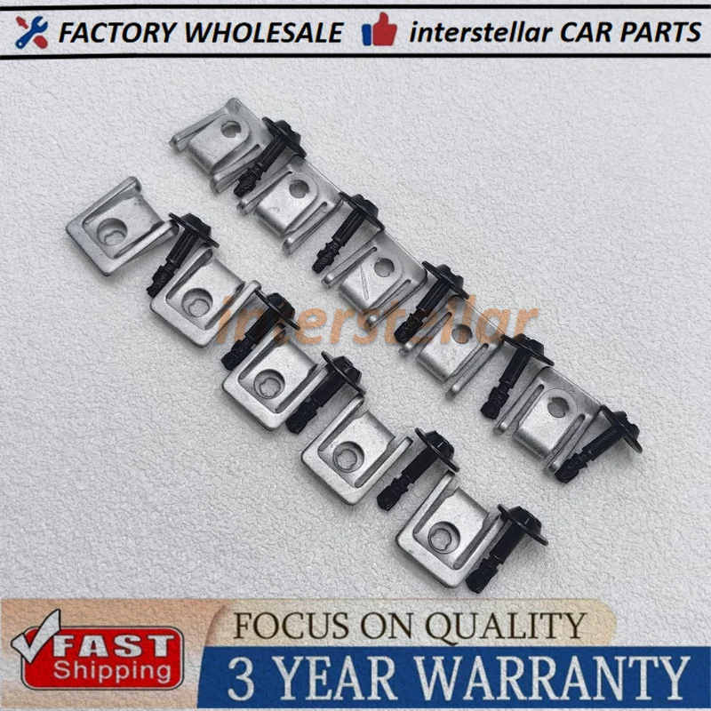NEW 20Pcs High Quality 10Set 51718212148 8K0805922A Engine Splash Guard Screw Clip +Nut Set for BMW Audi VW 8K0805121 7146981767