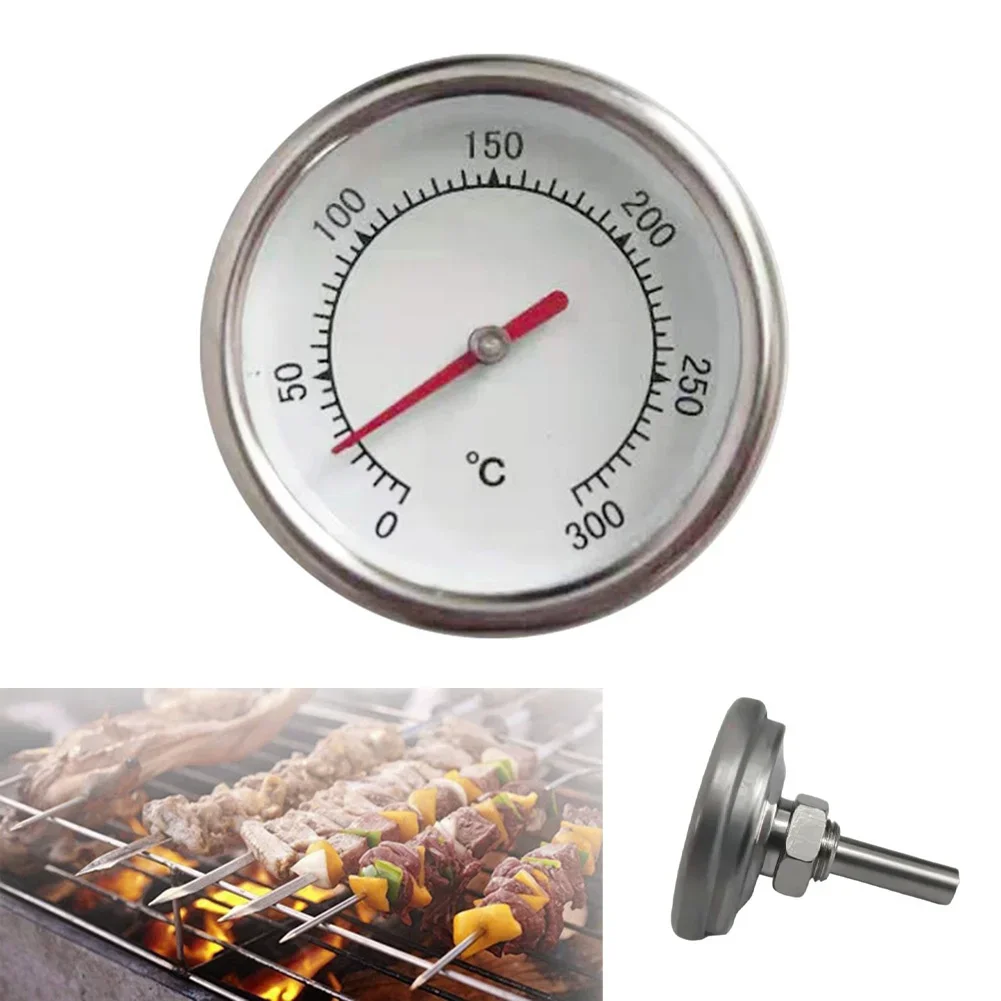 Pointer Thermometer Oven Thermometer For Baking For Grilling Bimetallic Design Celsius Scale Compact Metal Gauge