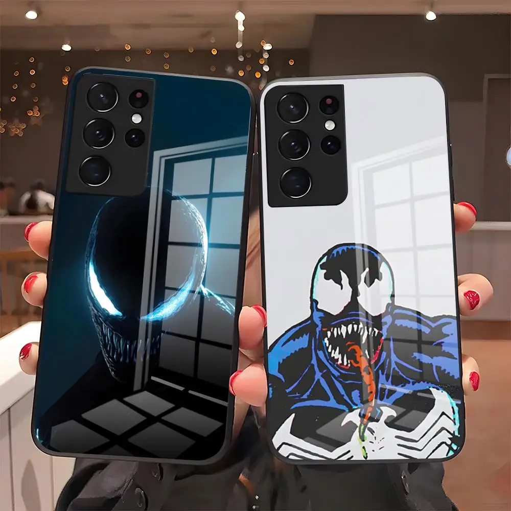 Coole Film-Venom-Handyhülle für Samsung A57 A37 A33 5G A54 A36 A35 A56 A52 A17, stoßfeste Glasabdeckung