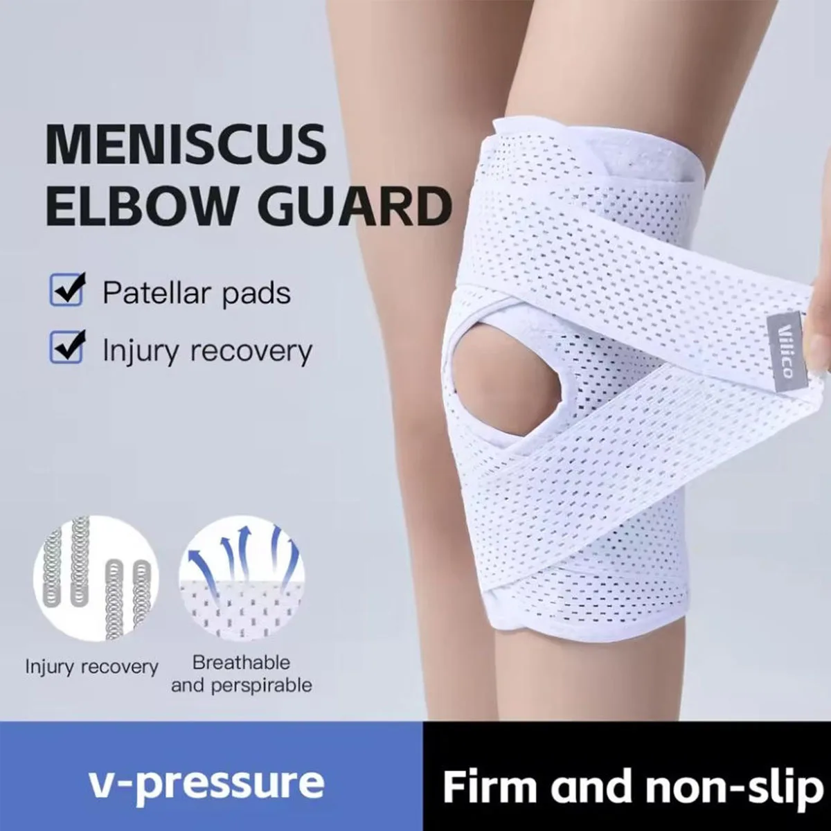 Outdoor Sports Knee Pads Summer Thin Men's and Women's Basketball, Running, Hiking and Other Daily Sports Knee Covers