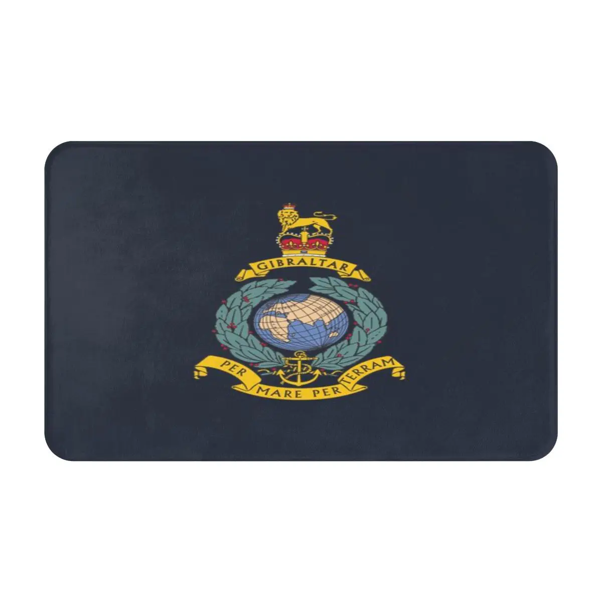 Royal Marines Commando Gibraltar Logo A Carpet Doormat BathMat Mat