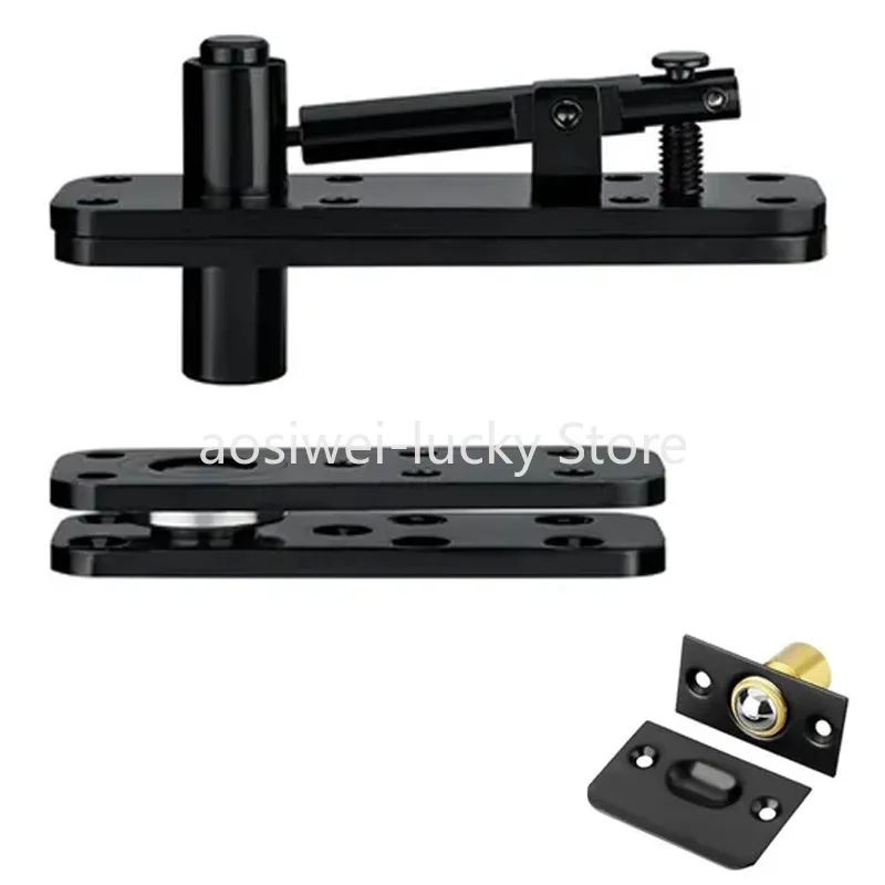 

1Set Invisible Door Hinge Duty Pivot Hardware Swing 360° Rotating Invisible Hinge 500 Lb Load Bearing