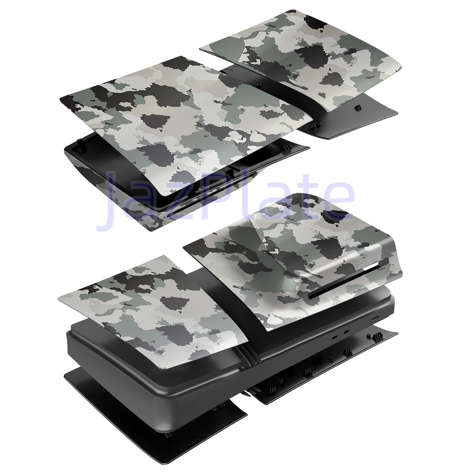 Camouflage Protective Replacement Faceplate for PS5 PRO Disc Edition ABS Cover Shell Compatible PlayStation 5 Pro Accessories