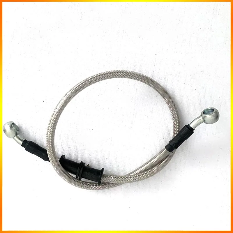 Lengh 400mm-1500mm Hydraulic Brake Hose  Universal Brake Hose Line Steel Brake Cable  Banjo Head Both Sides 28 ° For Motorcycle