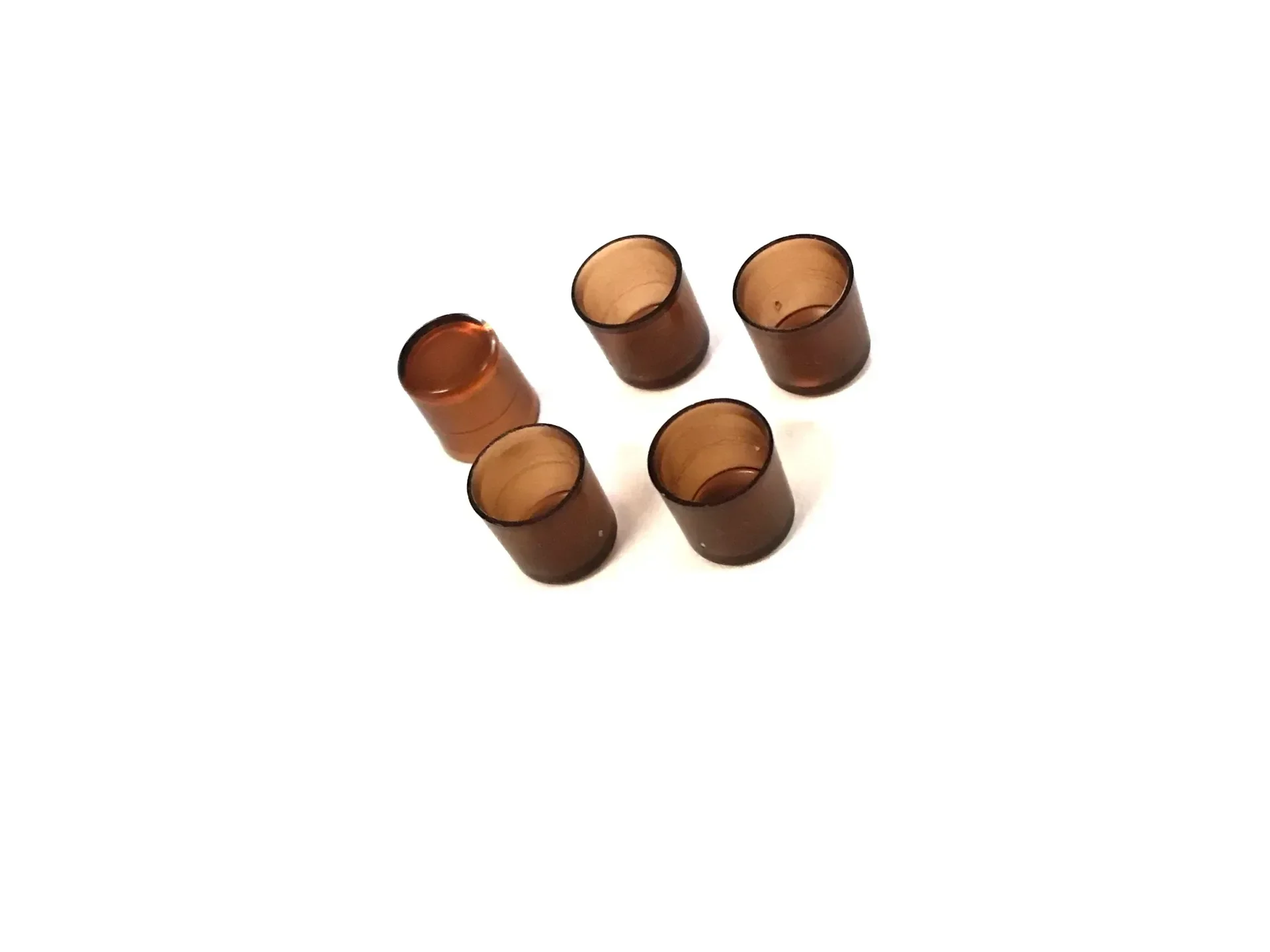 500 Pcs Rearing King Cups Brown Color Cells Cages Room Cups Cell Cage Cup s Tools keepers Equipment