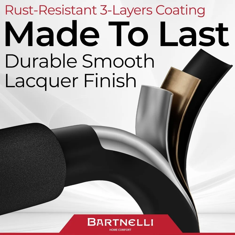 Luxury European-Made Foldable 3-Step Stool with 500 lb Capacity for Home Use - Durable and Long-Lasting Step Ladder