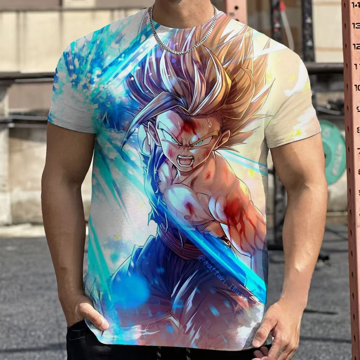 

2025 Fashion Dragon Ball 3D Harajuku Kids boys T-shirt Summer Short Sleeve O-Neck Goku Vegeta Men's Vegeta Casual Shirt Boys