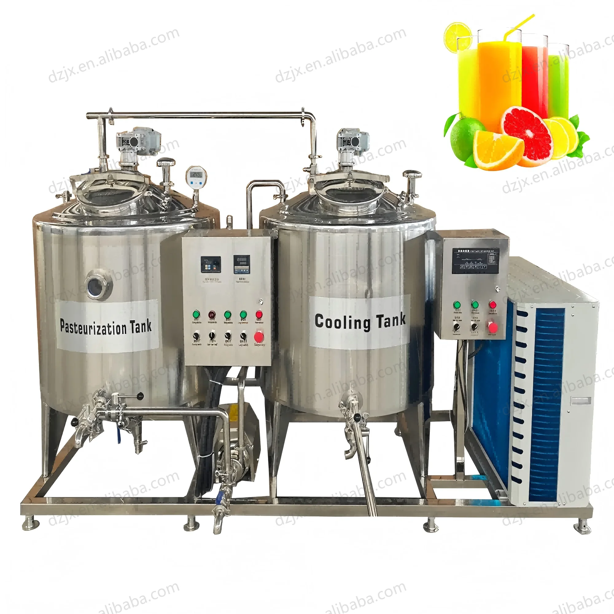 عصير فواكه الآيس كريم DZJX مبستر صغير لسعر آلة بسترة الحليب الصغيرة #4