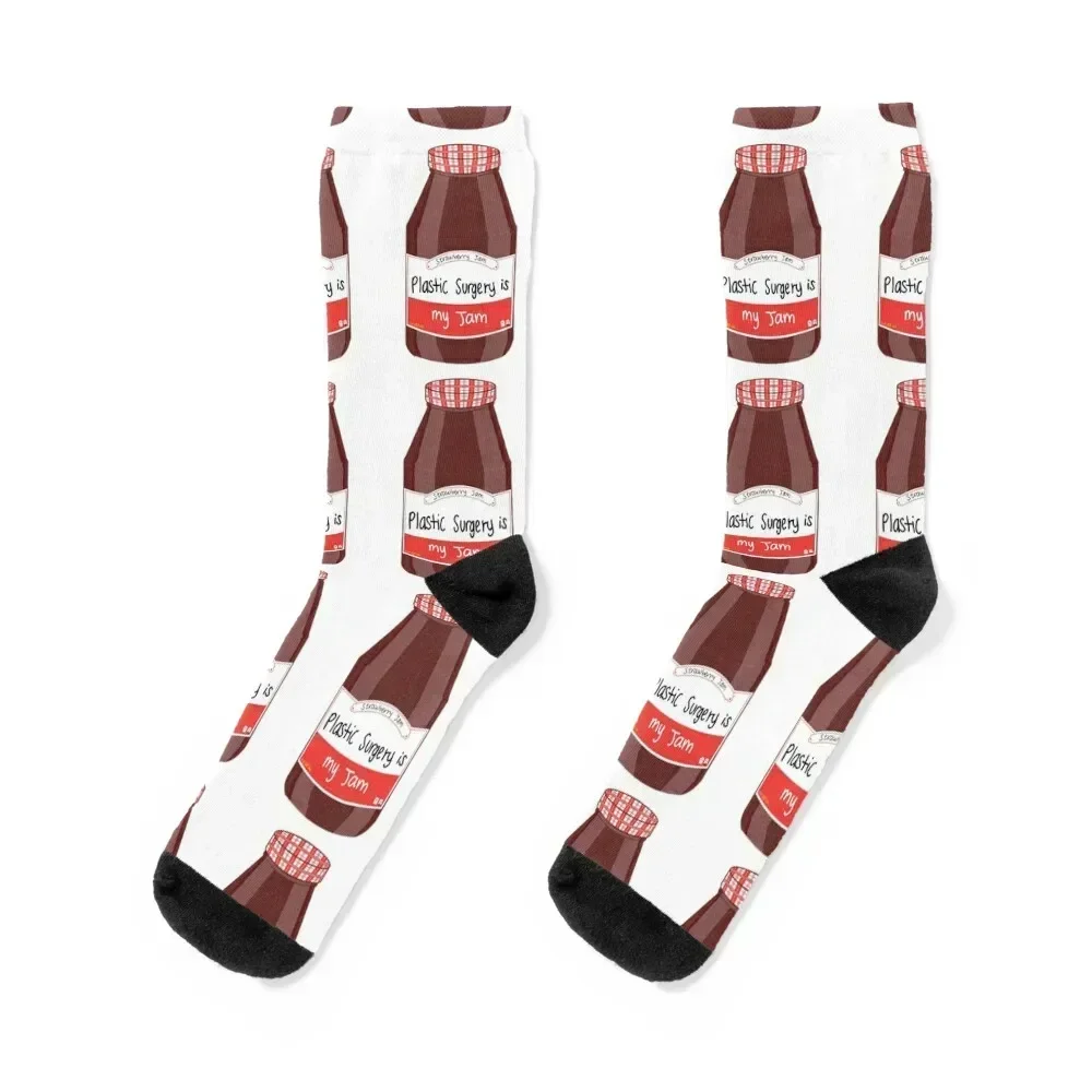 

Plastic Surgery is my Jam Socks sport funny sock kids new year Socks For Girls Men's