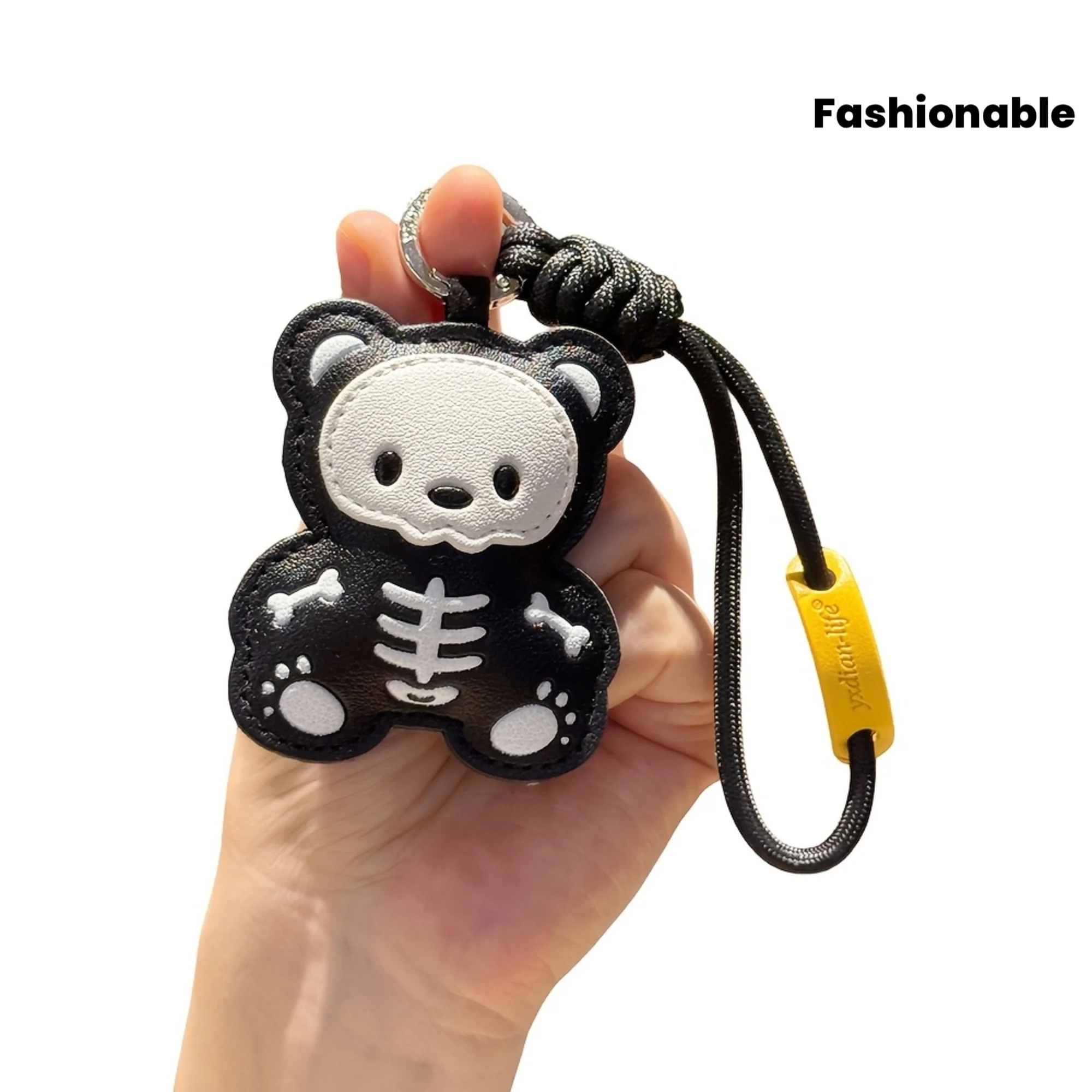 1 Skull Bear Puppy Elephant Shaped Faux Leather Small And Portable Keychain Bag Pendant,For Halloween Day of The Dead Small Gift