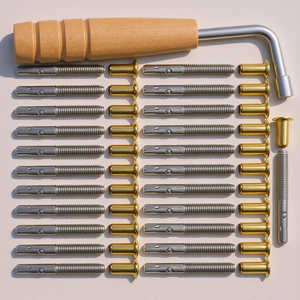 

1Set Lyre Harp Turn Pin Nail Replacement Accessory Sturdy Design Long Serving Life Music Instrument Part Lyre Turn Pin