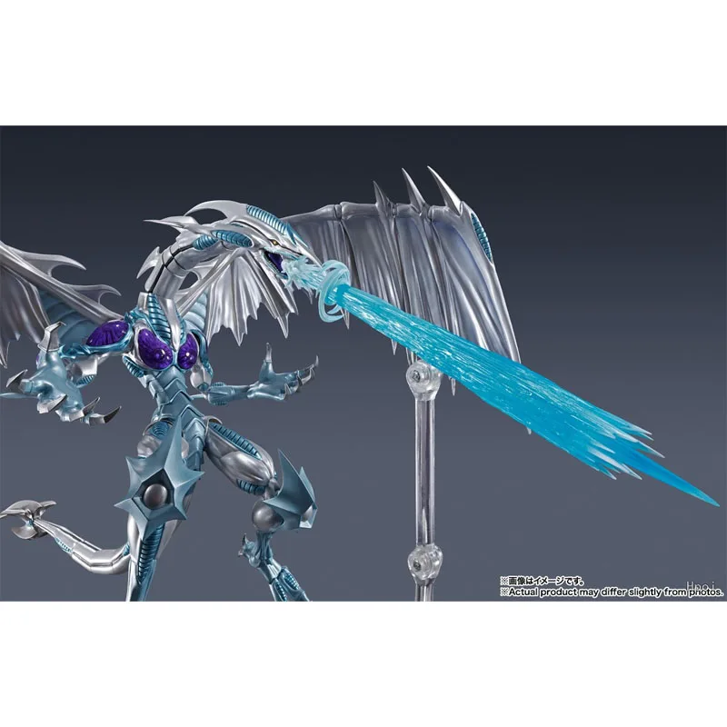 بانداي S.H.Monsterarts يو غي أوه! مجموعة نماذج حقيقية SHM ستاردست التنين أنيمي عمل الشكل المفاصل المنقولة نموذج الأولاد اللعب الهدايا #5
