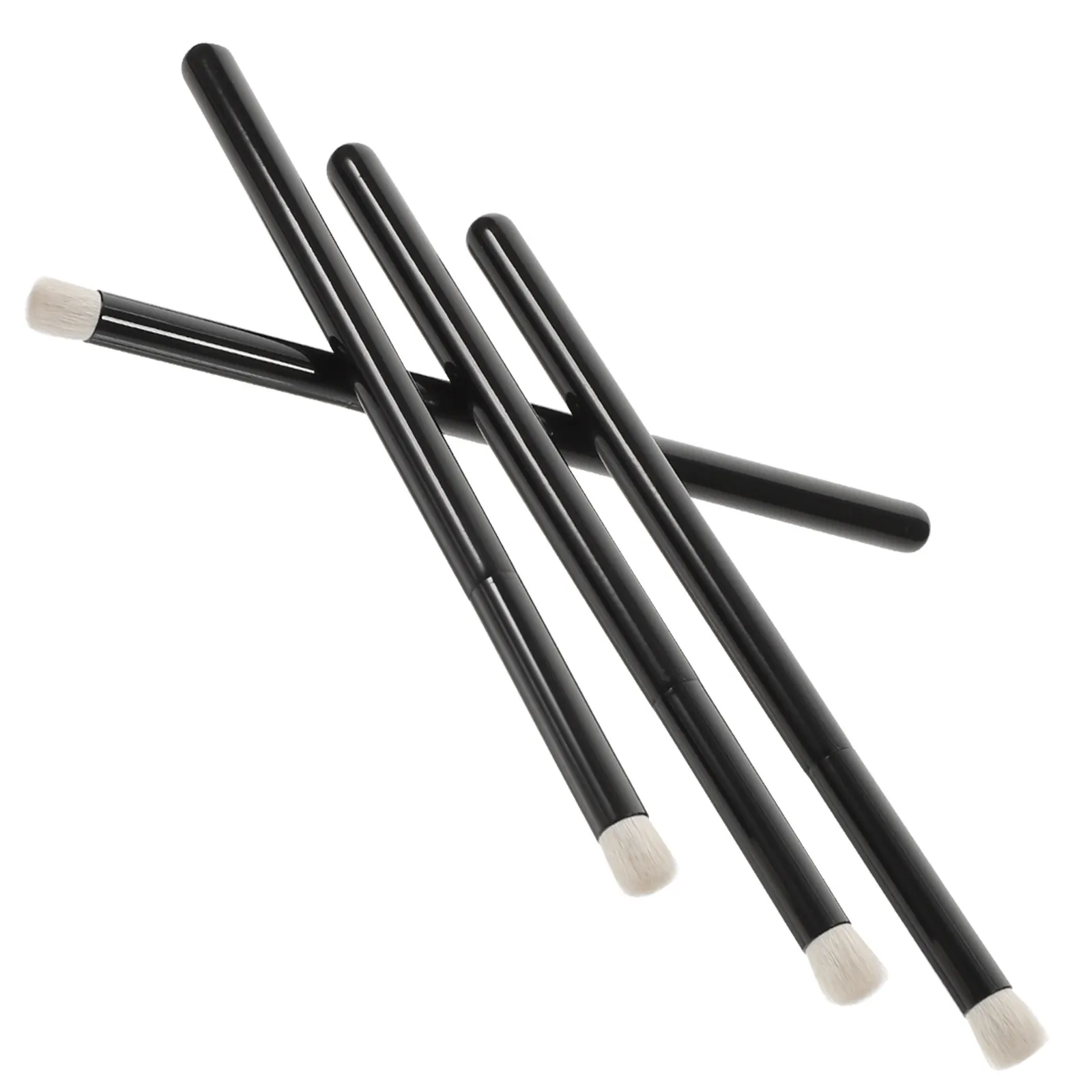 4 個ラウンドヘッドリップブラシポータブルメイクアップツール口紅グロス塗布用女性用輪郭コンシーラーワンド