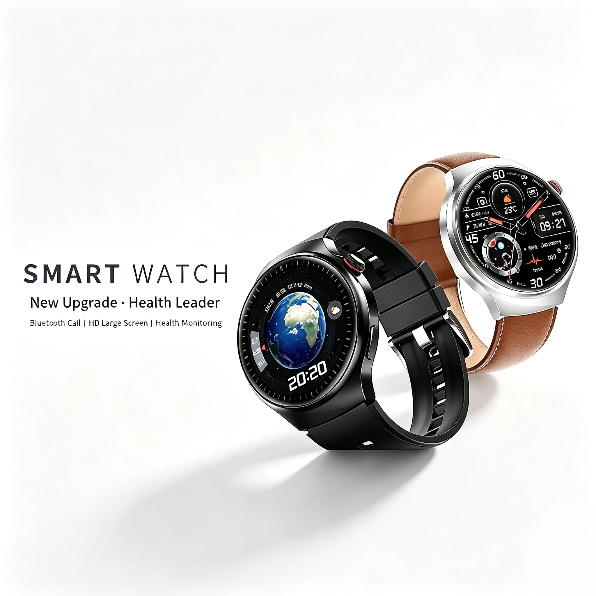 2026 New S10 Smart Electronic Watch Waterproof Circular Dial Health High Resolution Tracking Heart Rate Bluetooth Call Compass